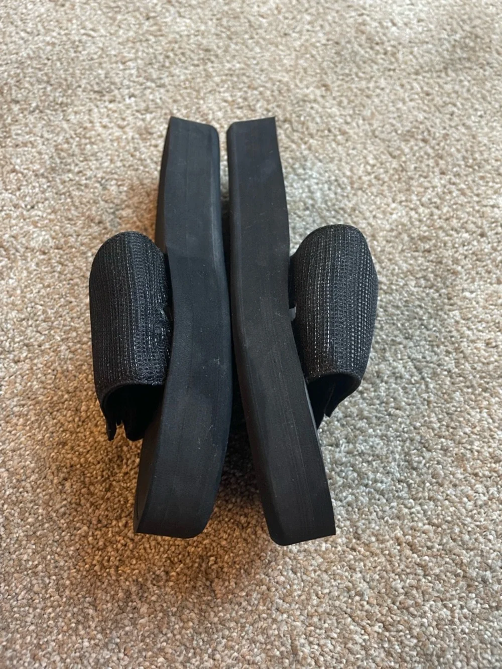 Michael Kors Black Slip-On MK Logo Slides Sporty Size 10M Lightweight - Picture 5 of 9